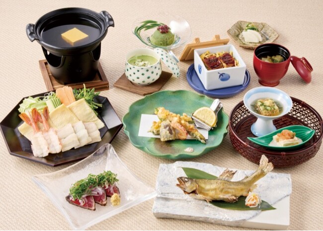 【湯葉と豆腐の店 梅の花】鱧、鮎、鰻など夏の味覚を贅沢に堪能！涼やかな季節限定「夏の特別懐石」が登場