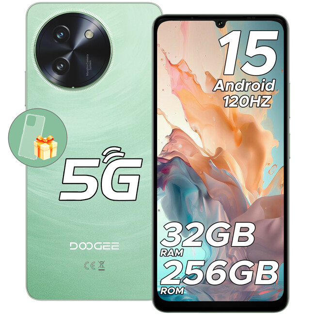 最新5Gスマートフォン「DOOGEE Note59 Pro」登場！Android 15搭載、超大32GBメモリ+256GBストレージ＆6250mAhバッテリーで新発売特価23,900円！