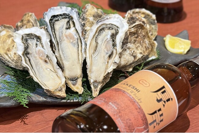 【食通必見】ウィスキーを生牡蠣にかけて食べる！食通もうなる旨味の融合を今だけ味わえる！「北海道海鮮 にほんいち 福島店」