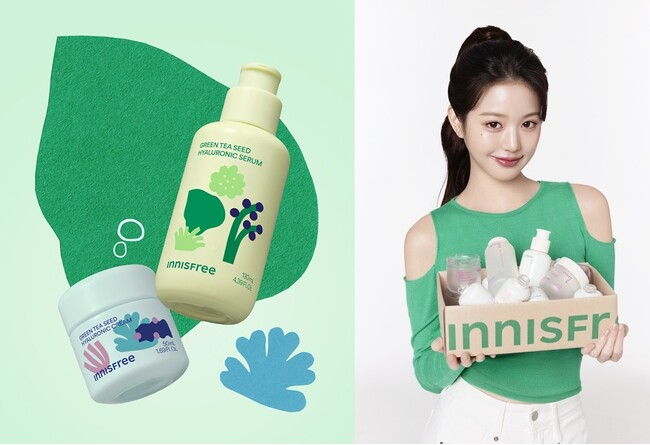 【INNISFREE】ブランドを代表する「グリーンティーライン」の人気導入美容液と保湿クリームが限定パッケージで登場！～5月31日（土）より数量限定発売～