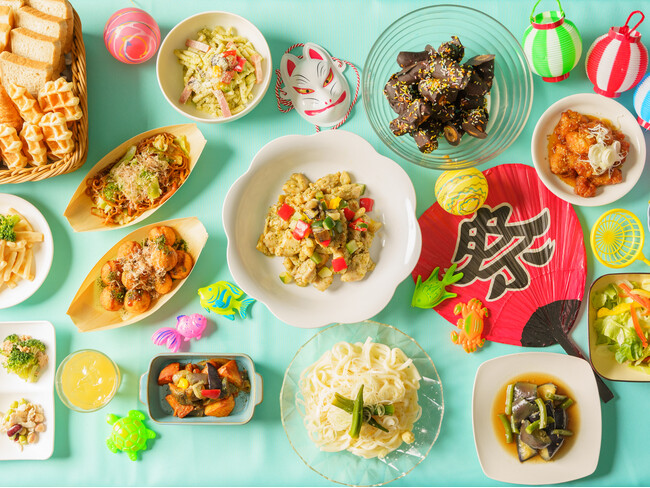 【夏祭りの定番メニューや夏野菜料理など14種類が期間限定で朝食に登場】コンフォートスイーツ東京ベイ、縁日メニューのたこ焼きややきそば、なす・トマト・オクラの旬野菜のメニューを6月1日（日）より提供開始