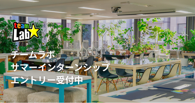 チームラボ、サマーインターンシップの募集を開始。卒業年度を問わず在学中の方を対象。
