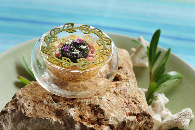 【星のや竹富島】島の天・地・人が織りなす美食体験「島テロワール」が、より島文化を感じられる、厳選した食材による4品のコースへと生まれ変わります