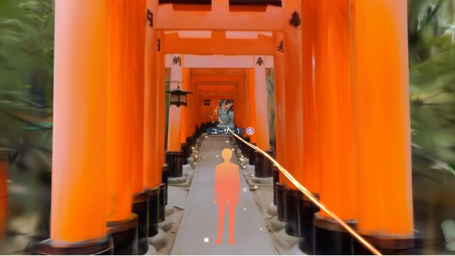京都・伏見稲荷大社の境内を「3Dガウシアンスプラッティング」でメタバース空間内に再現