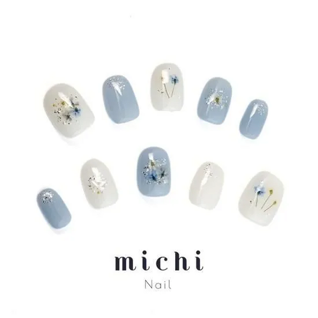 ミチネイルから夏のブルー&パープルネイルが新登場♪