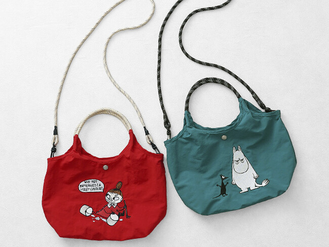 【ムーミン】新登場！リッチなキャラクター刺繍が目を引く多機能2WAYトートバッグに新柄が仲間入り。日常のお出かけがもっとワクワクに。持つたびに心を踊らせる、あなたの日々を特別に彩る一品です！