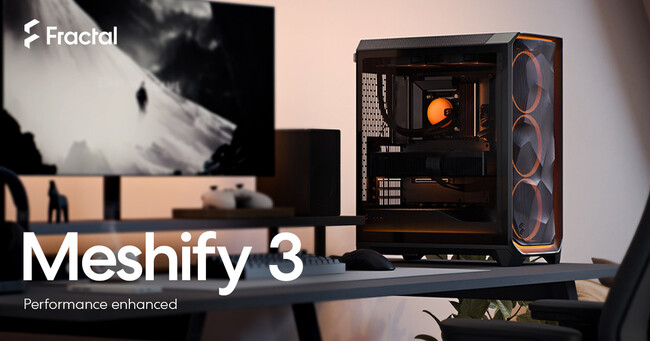 Fractal Design社製、冷却性能とデザインにこだわったPCケース「Meshify 3/3 XL」シリーズの13製品を発表