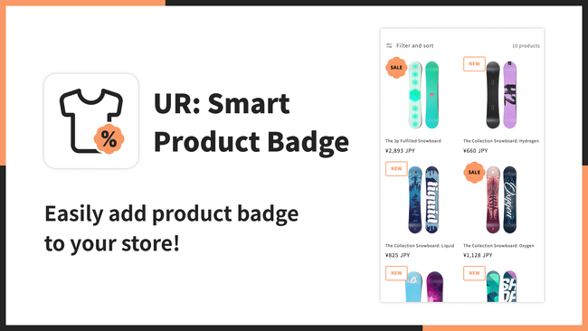 【海外向け】EC アプリ「UR: Smart Product Badge」を株式会社 UnReact がリリース