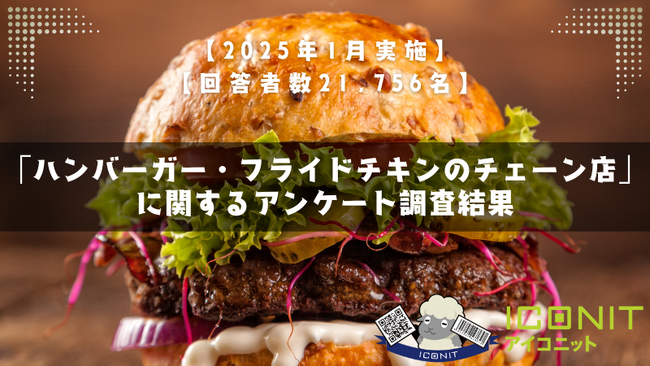 【2025年1月実施】【回答者数21,756名】「ハンバーガー・フライドチキンのチェーン店」に関するアンケート調査結果