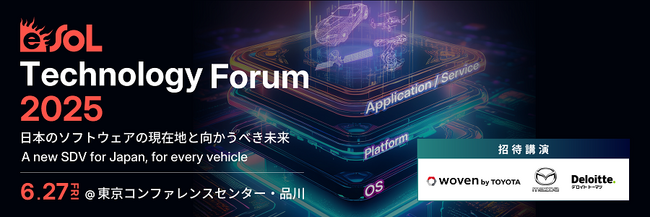 ソフトウェアが変革するモノづくりの未来『eSOL Technology Forum 2025』本日より参加登録受付開始