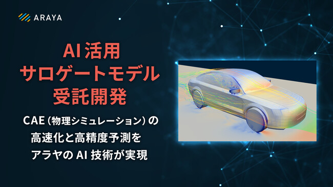 CAEの高速化と高精度予測をAIが実現『AI活用サロゲートモデル受託開発サービス』の提供を開始
