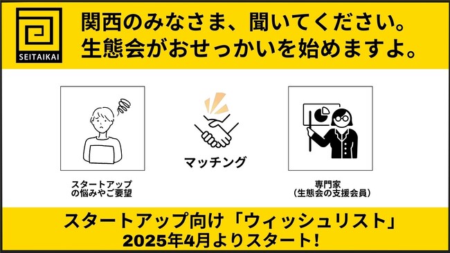 NPO法人生態会はスタートアップ向け「ウィッシュリスト」サービスを開始します！