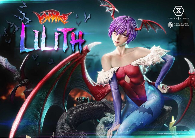 対戦格闘ゲーム『ヴァンパイア』より、リリスの1/4スケールスタチューが予約開始