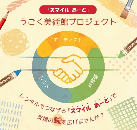 障がい者自立支援 「スマイルあーと」の取組みを本格化します　～ 産業車両・機械レンタルにアートを貼付、描く喜び・見る感動で街を笑顔に ～
