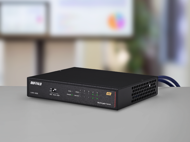 【全ポート10G対応】スマート冷却ファンを搭載した5ポートマルチギガ対応のスイッチングハブを6月上旬より発売、8ポートモデルは近日発売