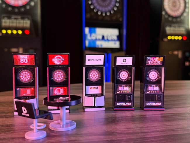ダーツライブがガシャポン(R)になって登場！『DARTSLIVEサウンドミニチュアコレクション』