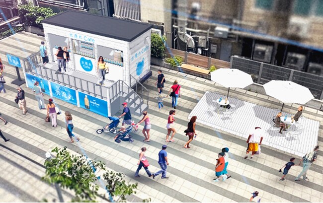 夏に一番乗り！！渋谷の街に「海の家」がやってきた「夏コーヒー開き」を宣言する『水淹れCafe』が期間限定OPEN　5月31日（土）、6月1日（日）渋谷ストリーム 金王橋広場にて