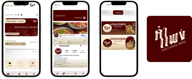 バリューデザイン、バンコクの中心部でタイ東北部の郷土料理を楽しめるダイニング「Kampang Isan casual dining」へモバイル CRM サービス、ポイントシステムを提供
