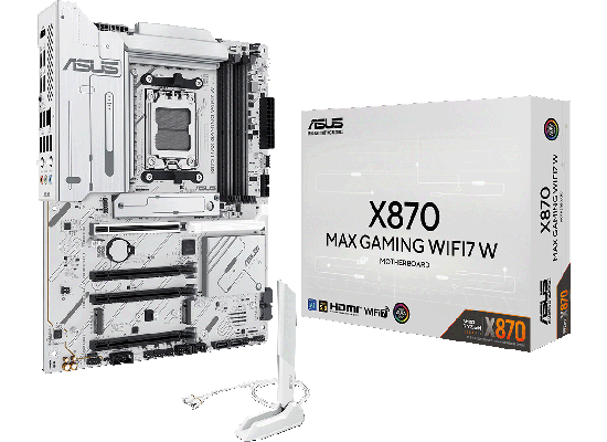 ASUSから、AMD X870チップセット搭載マザーボード『X870 MAX GAMING WIFI7 W』を発売 ドスパラ専売モデル