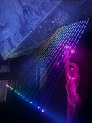 ライブを模したエリアで演出照明の性能を体感 ライブを模したエリアで演出照明の性能を体感