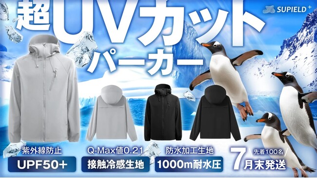 【猛暑対策の新定番】驚異の冷感＆紫外線カットを1枚で実現！「CoolShade Hoodie」が登場！