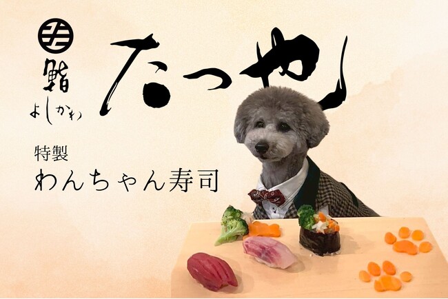 愛犬と “一緒に食べる幸せ” を。「 愛犬専用鮨 」で紡ぐ、かけがえのない家族の時間。【 鮨 たつ也 よしかわ 】が提案する、新たな外食のかたち。