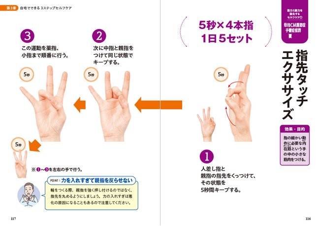 専門医が教える、手指の気になる症状を改善する方法。書籍『最新図解　原因を特定して自力で治す！「手指」の痛み・しびれ・変形　３ステップセルフケア』が5月26日発売。自宅でできる3ステップセルフケアも紹介
