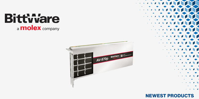 マウザー、BittWareのAMD Versal SoC搭載 AV-870pアクセラレータカードの取り扱いを開始