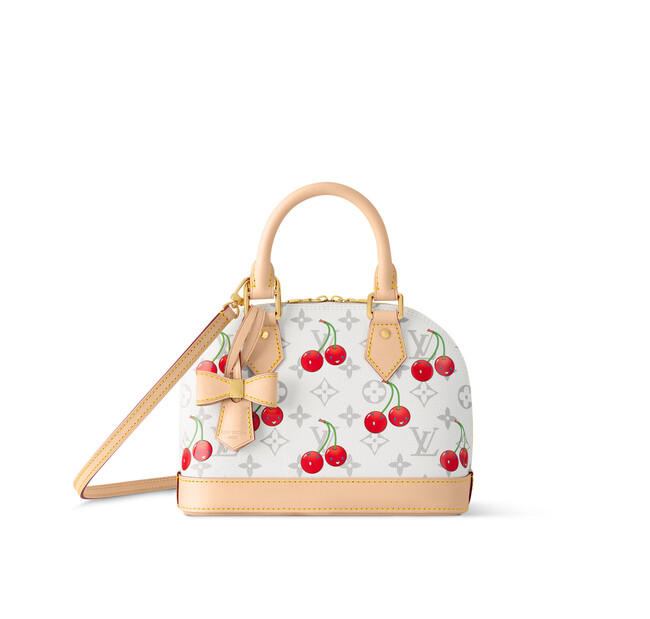 【ルイ・ヴィトン】「LOUIS VUITTON × MURAKAMI」第3章よりクリーンなホワイトカラーに愛らしいチェリー・モチーフをあしらったアイテムを発売