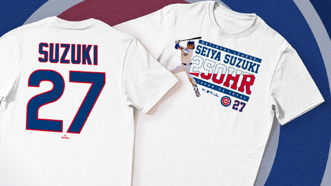 鈴木誠也選手 日米通算250本塁打達成記念TシャツをMLB Shopで販売開始!