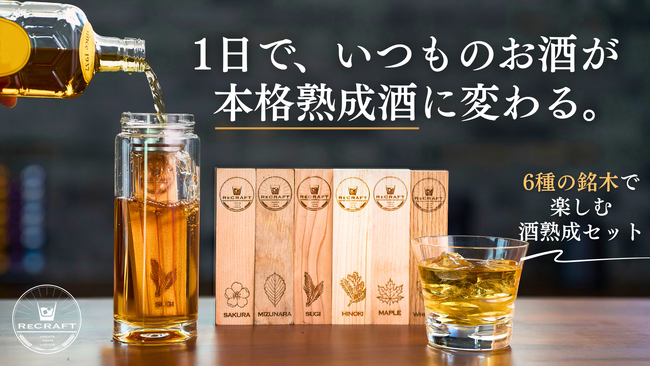 【新発売】いつものお酒を“たった1日”で熟成。「本格酒熟成セット」がマクアケにて先行販売開始！
