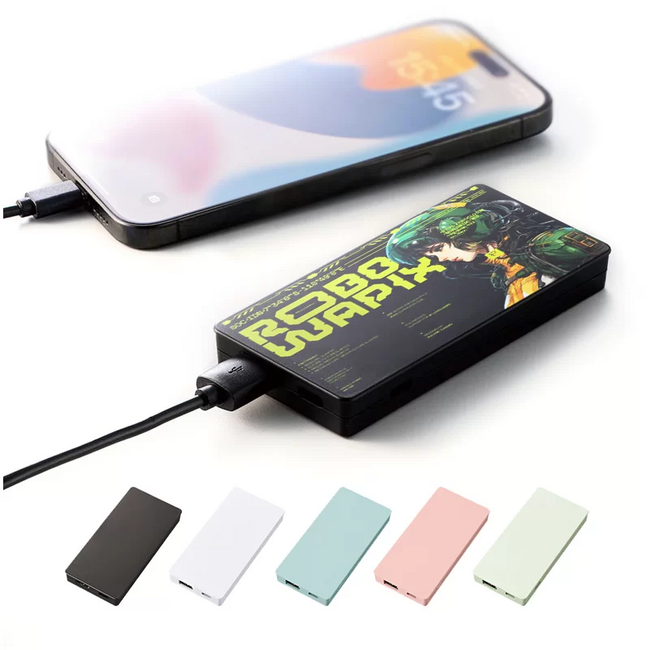 ME-Qの「モバイルチャージャーコンパクト」が新登場！フルカラー印刷＆選べるカラーで1個から激安作成！（2025.5.21）