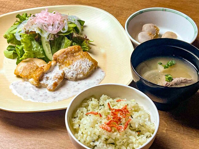 《新茶＆梅が香りたつ》 季節を味わう特別メニューで産地応援消費。世界農業遺産地域の茶葉や梅干し、5/29(木)の「こんにゃくの日」をテーマに『あふ食堂』で静岡・和歌山・群馬の産地直送3施策合同フェア