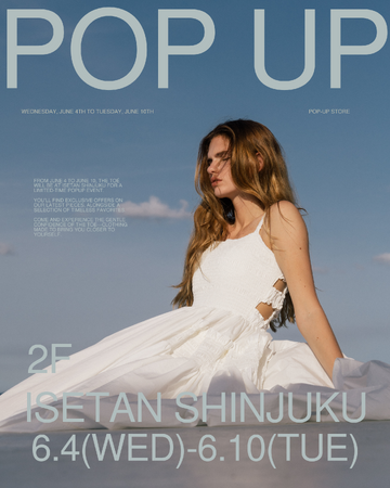 海外向けD2Cブランド『THE TOE』が伊勢丹新宿店で初のPOPUPを開催 ＜6月4日(水)～6月10日(火)＞