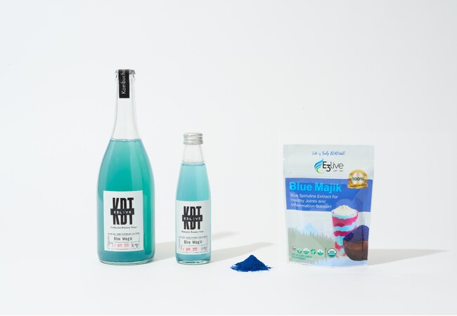 東京発のコンブチャ「KBT」×天然藻サプリメント「E3Live」コラボ商品が今年も！ 夏の疲れを取り去りすっきり整える