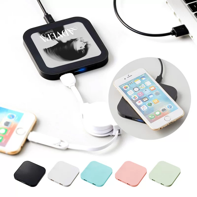 ME-Qから「オリジナルワイヤレス充電器スクエア（5W）」が登場！1個から激安作成＆フルカラー印刷対応！（2025.5.21）