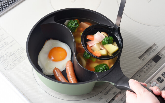 おかずとスープを同時に！ありそうでなかった深型仕切りパン