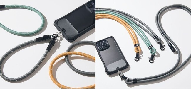 ストラップと充電ケーブルがひとつに！持ち運びも充電も、これ1本でスマートにできる充電ケーブルストラップ 2タイプを新発売