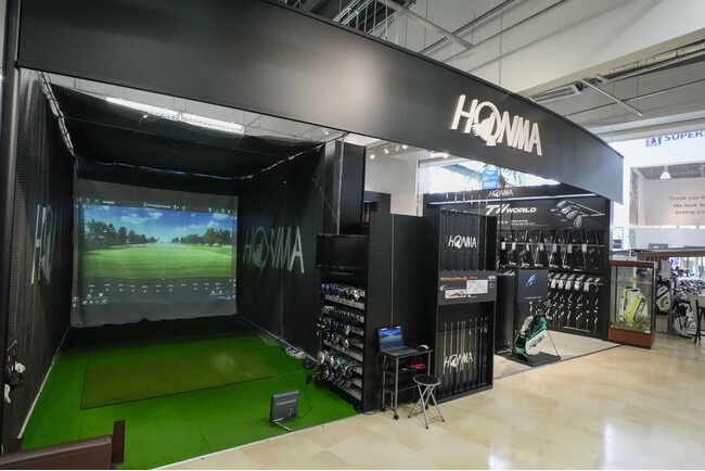 HONMAの世界を体感！PGA Tour Superstore つくば学園東大通り店内ブースを刷新