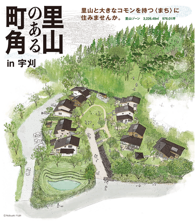 地元の工務店8社が結集して協同組合をつくり、景観デザイナー・建築家・法律家と協働し、日本のまん中・静岡県袋井市に「里山のある町角in宇刈」を造ります。