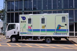 災害用トイレトラックの車体