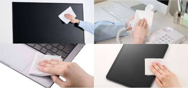 液晶画面の拭き取りや日々のお掃除におすすめ! 用途に合わせて選べるクリーニングティッシュ、ウェット・ドライタイプ、8種類 32製品を新発売