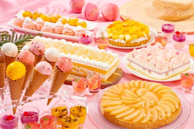 暑い夏はひんやり、みずみずしさ弾ける桃で潤いチャージ！あまくてジューシーな桃が主役のスイーツブッフェ「ピーチマニア！」が7月スタート
