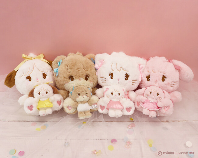 今話題の『mikko illustrations』ぬいぐるみ・マスコットキーホルダーが7月下旬より新発売！