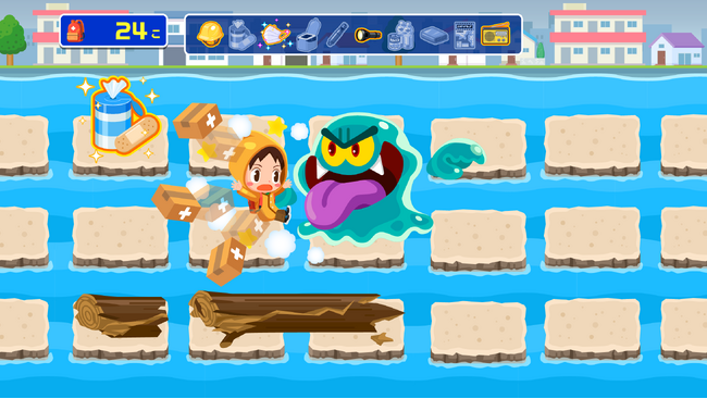 子ども向け社会体験アプリ「ごっこランド」で展開中のゲーム「めざせ！ぼうさいマスター！」に、新たに「ぼうさいグッズをあつめよう！」を追加