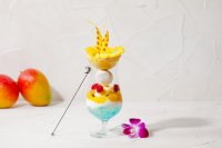【南紀白浜マリオットホテル】 夏の南紀白浜に輝く太陽やサンセットをイメージしたトロピカルパフェ ～アフォガードスタイル～ を発売