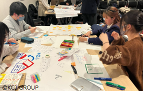 高校生が探究×対話で未来の生き方を考える。2050年の社会と自分自身を一枚絵で表現。