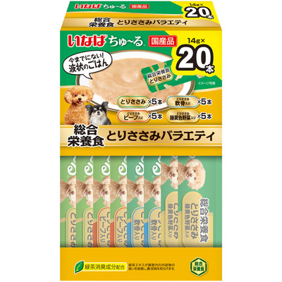 いなばペットフード　わんちゃん用「ちゅ～る総合栄養食」20本入りBOXが新登場！