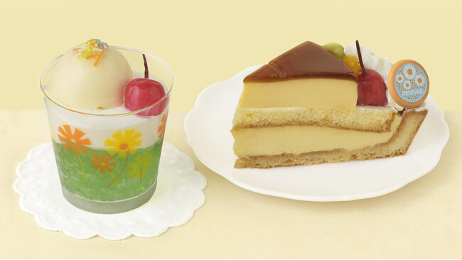 【銀座コージーコーナー】アデリアレトロと初コラボ！“レトロ可愛い”スイーツに胸キュン♪「クリームソーダ」、「プリンアラモードタルト」を新発売