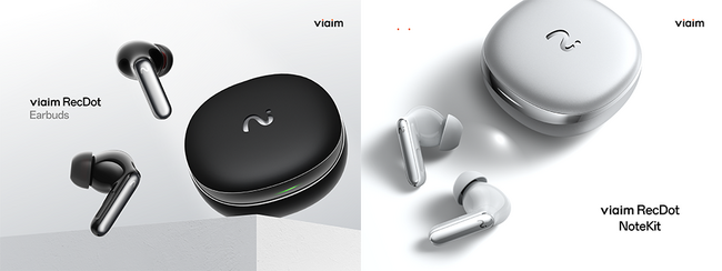 viaim AIイヤホン「RecDot」＆AIレコーダー「NoteKit」実機展示スタート